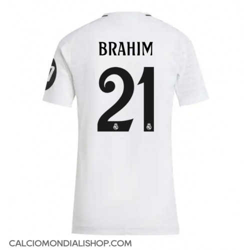 Maglie da calcio Real Madrid Brahim Diaz #21 Prima Maglia Femminile 2024-25 Manica Corta